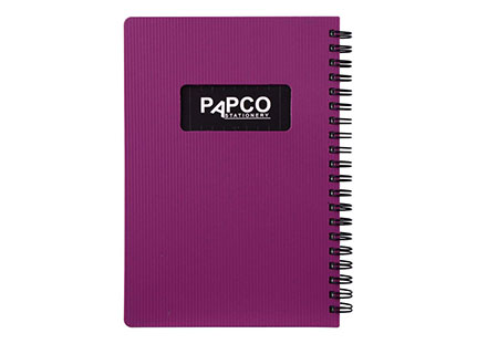 دفتر یادداشت تک خط متالیک 100 برگ کد bc647 پاپکو